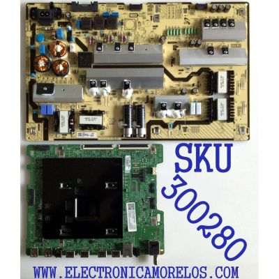 KIT DE TARJETAS PARA TV SAMSUNG / NUMERO DE PARTE MAIN BN94-14163F / BN41-02695A / BN97-15663G / FUENTE BN44-00874E / BN4400874E / L75E8N_RHS / PANEL CY-NR075FGHV1H / MODELOS UN75RU8000FXZA CA02 / UN75RU9000FXZA CA02